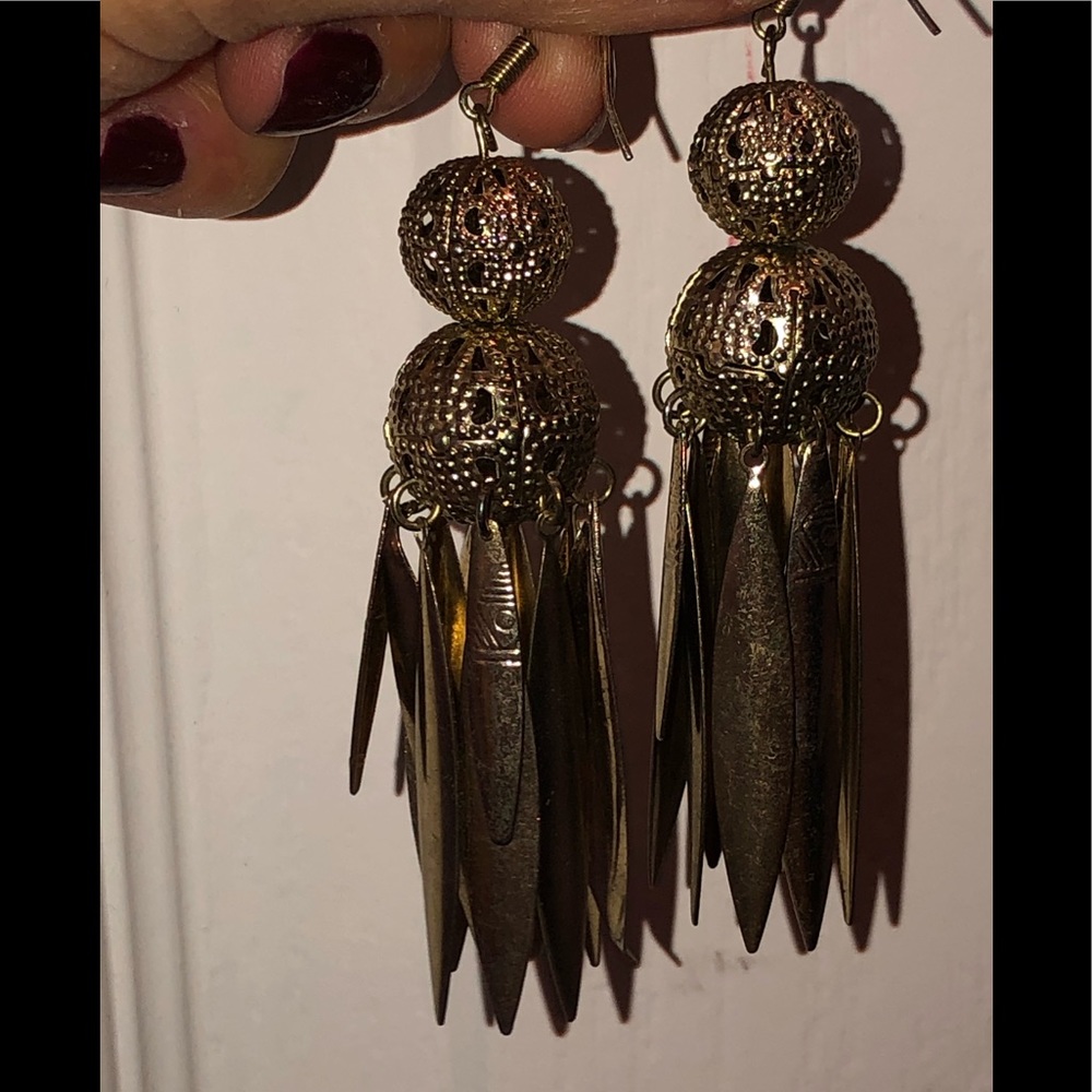 Fun costume tribal style intricate earrings